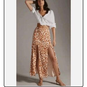 Maeve High Slit Skirt